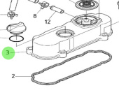 Nanni Diesel 970314280 - Cylinder Head Cover for N3.21 Engines