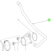 Nanni Diesel 48328130 - PCV Hose for Air Filter Assembly