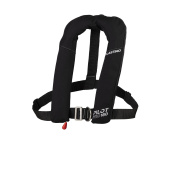 Plastimo P200916 - Pilot Pro 180 Inflatable Lifejacket Auto UML Elite Fireproof Black With Harness and Crotch Strap