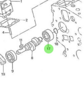 Nanni Diesel 970142134 - Injection Feed Pump Housing Bearing for HE Series Engines
