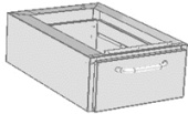 Loipart 798 S GN boxes for marine modular cabinets