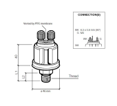 VDO 360-081-030-033C - Pressure Sender 0-5 Bar - M14