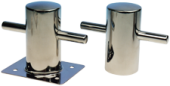 Allpa Stainless Steel Bollard With Base, Ø60mm, 95x120x120mm