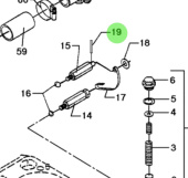 Bukh 520J0209 - Split Pin for DV36 and DV48 Injection Pump and Oil Cooler