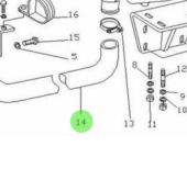Nanni Diesel 48328098 - Hose for Fuel Cooler and Intercooler Assemblies