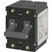 Blue Sea Circuit Breaker A-Serie Toggle Black 40A Bipolar