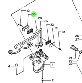 Bukh 000E1184 - Pressure Pipe Clamp Bracket for DV24RME, DV29RME, and DV32 Engines