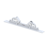 Hurley Chocks White (Pair) Complete With Aluminum Rail System To Install Onto Swim Platform