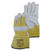 PSP Glove 34-103 Corium Canadian Grain Leather Yellow/Blue, Size 10/XL