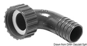 Osculati 50.187.02 - Swivelling Hose Adaptor Straight 25 mm 1 pcs