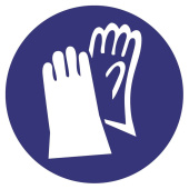 Marine Hand Protection Must Be Worn Safety Sticker, Protective Gloves Symbol, Soft PVC