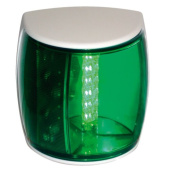 Hella NaviLED-Pro Star Board Light, 9-33v, 112.5°, Bsh-2nm, White Housing With Green Lens