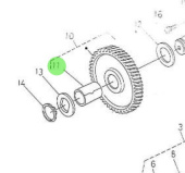 Nanni Diesel 970307926 - Idler Gear Bushing for Camshaft Assembly