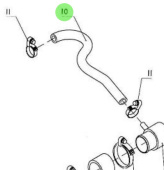 Nanni Diesel 48328081 - Air Filter Hose for 4.330TDI and 4.340TDI Engines