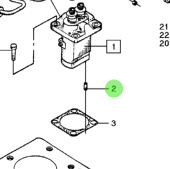 Bukh 520H0306 - Clamping Pin for DV24RME, DV29RME, and DV32 Fuel System