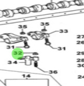 Nanni Diesel 970312658 - No. 1 Valve Rocker Arm Sub-Assembly for T6 Engines