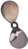 Radice 2-Blade Bronze Propeller Type K11, 13"x11", Shaft Ø25mm, Taper 1:10, Right