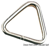 Osculati 39.600.02 - Triangle Ring 6x50 mm