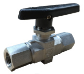 Parker 60-0068 2-Way 1/2" FNPT Ball Valve, 316 Stainless Steel