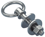 Allpa Stainless Steel Eye Bolt With Movable Ring M-10, L=55mm