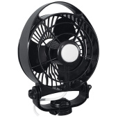 Caframo Maestro Fan With Light And Night Lighting Red Black 12V