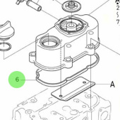 Nanni Diesel 970313221 - Cylinder Head Cover Gasket for N2.14 Engines