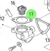 Nanni Diesel 970314251 - Thermostat Gasket for N3.21 Engines