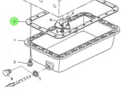 Nanni Diesel 970301948 - Oil Pan Gasket for 4.190 and N4 Series Engines