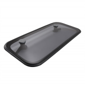 Lewmar 361246990 - Low Profile Hatch Size Bavaria Rectangular, Acrylic & Seal - Grey