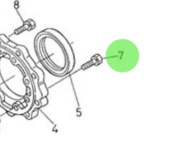 Nanni Diesel 970491537 - M6x25 Bolt for Marine Engine Assemblies