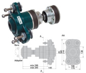 Aquadrive Shaft Coupling Extended CV30