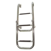 Lalizas 70088 - Folding Ladder 2+2 Steps Stainless Steel 316 Ø25mm 305x1060mm
