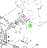 Nanni Diesel 970302734 - Round Head Screw for Timing Gear Case
