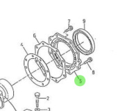 Nanni Diesel 970151535 - Bearing Case Cover for 2.60HE Engines