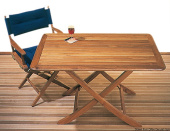 Osculati 71.305.80 - Foldable teak table 118x70 cm