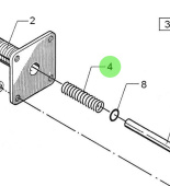 Bukh 000C1508 - Stop Solenoid Spring for DV-Series Engines