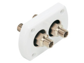 Ultraflex 43167G - Thru-Hull Kit Dual R9W with Fittings White