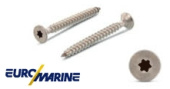 Euromarine ART. 9047 - A2 5.0X40/24 TX25 Reinforced Countersunk Wood Screws