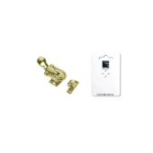 Foresti & Suardi 85.L - Anti-Rattle Door Toggle 72x35mm Brass