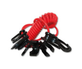 Emergency Stop Clip with Spiral Cord and 11 Keys