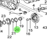 Nanni Diesel 970312149 - Ring for Crankshaft and Piston Assembly