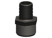 TruDesign Black Straight Hose Tail Fittings BSP