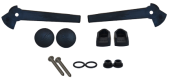 Goiot Tradition Plastic Pair Of Inside Right/Left Handles, With Mounting Kit (Black)