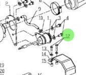 Nanni Diesel 970304025 - Hex Head Bolt M6x10 for Air Filter and Turbo Exhaust Mixer