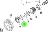 Nanni Diesel 970301968 - Crankshaft Collar for N4 and 4.2 Series Engines