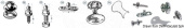 Osculati 10.473.05 - Tomax Male Fastener Screw + Ring Nut (25 pcs)