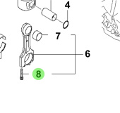 Bukh 23513-3A000 - Connecting Rod Bolt for R210J and S270J Engines