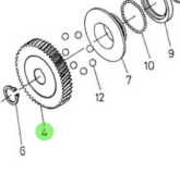 Nanni Diesel 970307351 - Injection Pump Gear for Camshaft Drive