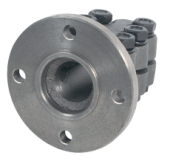 Allpa Steel Half-Coupling With Centering Ring, Ø25mm Shaft, Centre Ø50mm, Pitch Ø780mm (Yanmar)