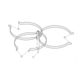 Allpa Set Of Pan-Holders For 3 Burners